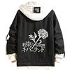 famesale Unisex The Promised Neverland Felpa con Cappuccio Giacca Cosplay Emma Norman Ray Giacca di Jeans Anime Felpa Casual Costume Jumper
