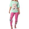 Disney Pigiama Donne, Pigiama Donna Zootropolis, Abbigliamento Notte Cotone, Pigiami Donna Zootopia, Verde S