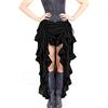 keepmore Gonna vittoriana Gotica Steampunk per Donna, Gonna Pirata Asimmetrica con Volant, Cosplay, Abbigliamento da palcoscenico