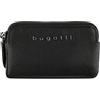 bugatti Bella portachiavi in vera pelle, con 2 anelli - in elegante confezione regalo - Nero