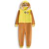 Paw Patrol Rubble Tutina per Bambini e Bambine | Pigiama Tutto-in-Uno per Bambini in Marrone e Giallo | Tuta da Notte Unisex con Cappuccio Ricamato e Orecchie 3D