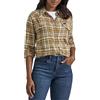 Lee Camicia da Donna Legendary Slim Fit Western Snap, Plaid Neutro Multi, S