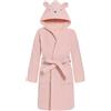 WYTbaby Accappatoio per bambini in 100% spugna di cotone, con cappuccio, assorbente, accappatoio per ragazze e ragazzi da 1 a 8 anni, rosa, 1-2 Years