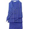 Bip Bip Elegante Pigiama per Uomo Taglio Classico Abbottonato Davanti in Puro Cotone makò Art. E020102 (Blu, XL)