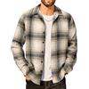 COOFANDY Camicia termica invernale in flanella da uomo, a quadretti, da falegname
