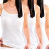 HERMKO 1560 Confezione da 3 Canottiere da Donna in Cotone Biologico 100%