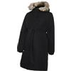 MAMALICIOUS Mama Licious - Parka lungo da donna, Nero , S