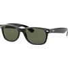 Ray-Ban 2132, Occhiali da sole Uomo, Nero (Black), 58