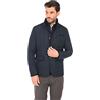 Ciabalù Giacca Imbottita Elegante Invernale Uomo Blu Giubbotto Classico Impermeabile (58)