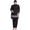 WOWDECOR Costumi da bagno musulmani per le donne taglie forti, copertura completa Burkini Hijab staccabile