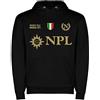 love print Felpa Napoli 2023/24 Idea Regalo Festa del papà - Unisex Cotone Felpato Colore Nera