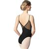 Mulnall Body da danza da donna, con scollo a V sul retro, fodera frontale completa