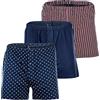 YOURBASICS Boxer da uomo in jersey, in morbido cotone Ulteriore stile americano, confezione da 3 pezzi, in cotone, apertura con bottone, Blaumix, XXL