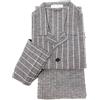Bip Bip Pigiama da Uomo Classico con Collo a Camicia in Pura Flanella Calda di Cotone Art. E 020005 (XXL, Grigio)
