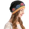 ZLYC Women Cotton Crochet Slouchy Beanie Hat Handmade Knit Summer Skull cap