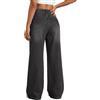 EMMIOL Jeans Baggy a Gamba Larga da Donna, Vita Media, Moda Casual