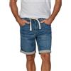 riverso RIVPaul - Pantaloncini di Jeans da Uomo, Pantaloni Corti Estivi, Bermuda Elasticizzati, Jeans Short in Cotone, Grigio, Blu, Blu Scuro, W30 - W42