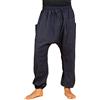 PANASIAM Pantaloni Aladino Lini Unisex - Pantaloni Estivi - Stile Harem | Pantaloni comodi in 100% cotone, vestibilità perfetta con coulisse & vita elasticizzata, 2 tasche, stile baggy casual