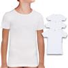 LADY·C Intimo Bimba Manica Corta e Spalla Larga in Cotone Caldo - Confezione da 3 - Scelta tra Canotte o Magliette - LP (IT, età, 5 Anni, Regular, Magliette Bianche)