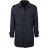 Ciabalù Trench Uomo Invernale Soprabito Elegante Cappotto Impermeabile Lungo Sartoriale Blu Fango (Blu, numeric_50)
