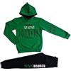 GIVOVA Completo Tuta da Bambino in Cotone Felpato Verde
