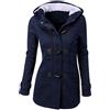 MJGkhiy Parka Donna Invernale Saldi Cappotto Casual Caldo Parka Cappotti In Pelliccia Cappotti Imbottita Antivento Giubbotti Con Cappuccio Caldo Giubbotti Con Tasche Elegante Giubbotto Teddy Fleece