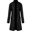 KGIHPC frac steampunk medievale vittoriano vintage frac da uomo costume medievale da uomo punk a vapore da uomo