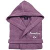 Cieffepi Home Collections Solo Mio Basic Accappatoio Personalizzato con Cappuccio in Morbida Spugna idrofila di Puro Cotone (L, Lavanda)