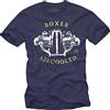 MAKAYA Abbigliamento Moto Uomo - Magliette con Stampa Boxer Motor - T-Shirt Blu XXXXL