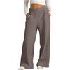 Generico Pantaloni Tuta Donna Larghi Pantaloni Palestra da Jogging Gamba Larga Comodi Pantalone Palazzo a Vita Alta con Tasche e Coulisse Pantalone Casual Elasticizzati per Sport, Fitness e Trekking