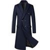 Allthemen Cappotto Lungo Lana Uomo Doppiopetto Trench Caldo | Vestibilità Slim,Risvolto,Antivento Termico,2 Tasche Patta,Outerwear Vento,Coat Business Inverno,Festival Matrimoni Feste