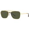 Ray-Ban Occhiali da sole RB3636 NEW CARAVAN 919631 Unisex colore Oro lente verde taglia 58 mm