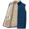 Peuignao Gilet Pile Uomo Softshell Invernale Giubbotto Giubbino Smanicato da Uomo Casual Giacca senza Maniche Gilet Felpato Tasche Uomo Pile Taglie Forti Giacchetto Smanicato Uomo Gilet Micropile Uomo Blu XL