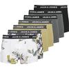 JACK & JONES Jacabstract Trunks 7 Pack, Iron Gate, S (Pacco da 7) Uomo