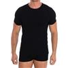 Fila Underwear 3 Pack T-Shirt Uomo Maglie Intime Round Neck Moda Egidio (Nero, 4 M)