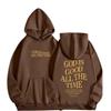 Generic Felpa con cappuccio da donna con scritta God Is Good All The Time Christian Fall Jesus Essential Pullover Maglioni Comfort Casual Graphic Letter Outfits Fashion Thin Lightweight Cute College Anime