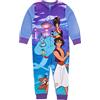 Disney Aladdin Tutina Viola per Ragazze | Abbigliamento da casa in Pile Tutto in Uno | Genio Jafar Abu | Pigiama per Bambini Pigiama Pigiama da Notte | Merce Regalo Accogliente