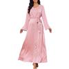 Generico Abito da preghiera musulmana Abaya Solido Un Pezzo Abaya Abito per Le Donne Lungo Maxi Abito Islamico Dubai Jilbab