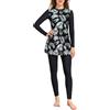 Generico Musulmana Costumi da Bagno per Donna Manica Corta Islamico Burkini Modest Swimwear Surfing Suit
