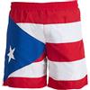 JL Sport Porto Rico Bandiera Nazionale Uomini Cruise Nuotata Tronco Sport Bermuda Spiaggia dei Pantaloni - L