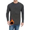 SURFEASY Maglia Termica Uomo Manica Lunga, Maglia Termiche Trekking Snowboard Motoslitta, Maglia Intima Termico Uomo Invernale (Grigio Scuro, 3XL)
