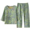 OWLONLINE Set Pigiama in Tessuto Jacquard Pigiama Kimono Giapponese Hanfu da Donna