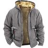 Generico Giubbotto Invernale Uomo Fodera Caldo Casual In Pile Piumino Con Tasche Spesso Invernale Cappotto Con Cerniera Taglie Forti Addensare Giacche Con Cappuccio Imbottito Pesante Giacca Manica Lunga