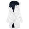 KHIRVWL Giubbotto Donna Invernale Lungo Piumino Cappotto Trapuntato Imbottita in Caldo Giacca Parka Casual Outdoor Cappotti con Cappuccio Cappotto Moda Cerniera Unico Giacche Classico Piumini