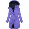 KHIRVWL Giubbotto Donna Invernale Lungo Piumino Cappotto Trapuntato Imbottita in Caldo Giacca Parka Casual Outdoor Cappotti con Cappuccio Cappotto Moda Cerniera Unico Giacche Classico Piumini
