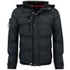 Geographical Norway Giacca BONAP Giubbotto Piumino manica lunga con cappuccio Uomo WR045H/GN-Blu-XXXL