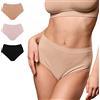 FOCENZA Mutande Donna Vita Alta in Microfibra Seamless | 3 Pezzi