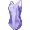 LEOHEX Sexy Raso Alto Lucido Body Lucido Body Un Pezzo Costume Da Bagno Giappone Skinsuit