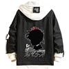 famesale Unisex The Promised Neverland Felpa con Cappuccio Giacca Cosplay Emma Norman Ray Giacca di Jeans Anime Felpa Casual Costume Jumper