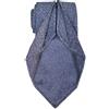 Remo Sartori - Cravatta Sartoriale Sfoderata Cinque Pieghe in Seta Shantung, Fatta a Mano in Italia, Uomo (Azzurro Polvere, Extralunga: Lunghezza 165 cm)
